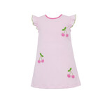 Claire & Charlie Pink Stripe Cherry Dress