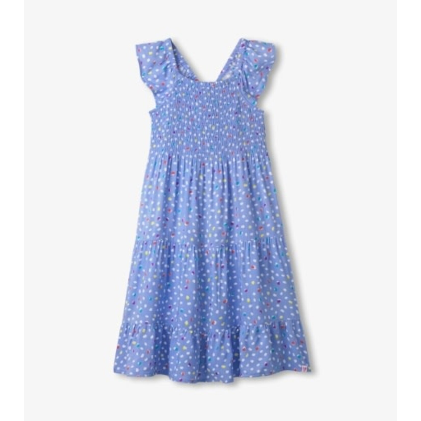 lots of dots smocked dress