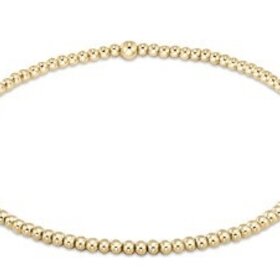 ENewton Classic Gold Bead Bracelet 2mm