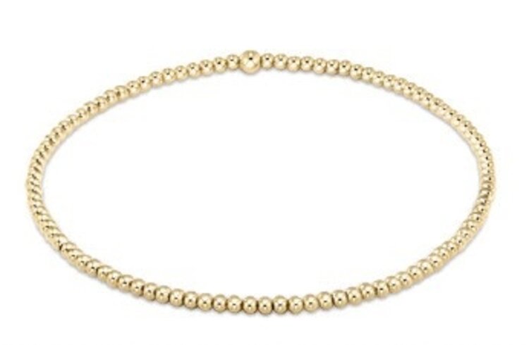 ENewton Classic Gold Bead Bracelet 2mm