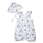 Marco & Lizzy Star Spangled Banner Romper and Hat Set
