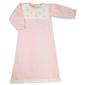 Baby Threads Pink Bows Smocked Gown