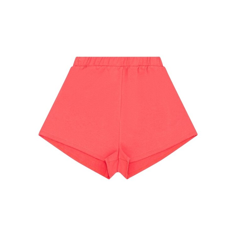 Tenly Watermelon Terry Raw Edge Shorts