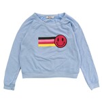 T2Love Cornflower Blue Retro StripeTop