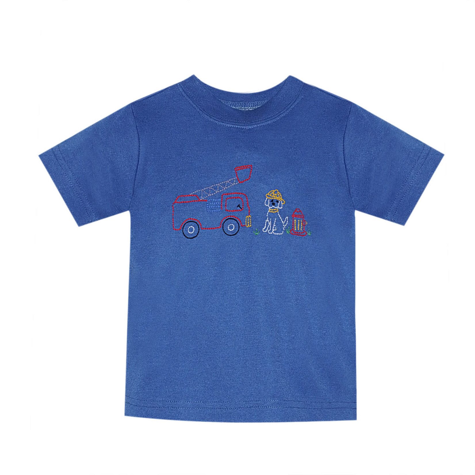 Remember Nguyen Royal Blue Dog w/Firetruck Shirt