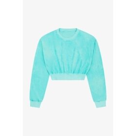 Tenly Aqua Sky Terry Cloth Sweatshirt