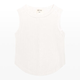 Tenly Ecru Ribbed Tank