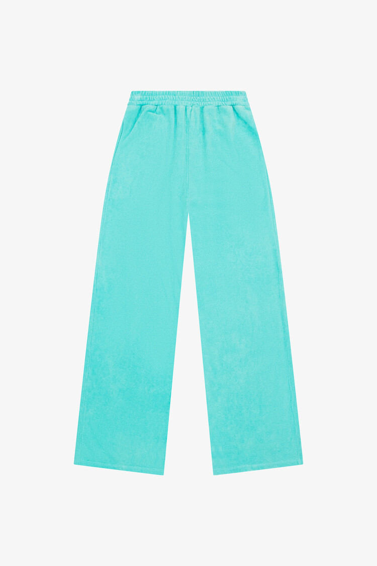 Tenly Aqua Sky Terry Wide Leg Pant