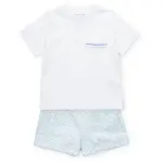 Lila + Hayes Blue School Plaid Hudson Set