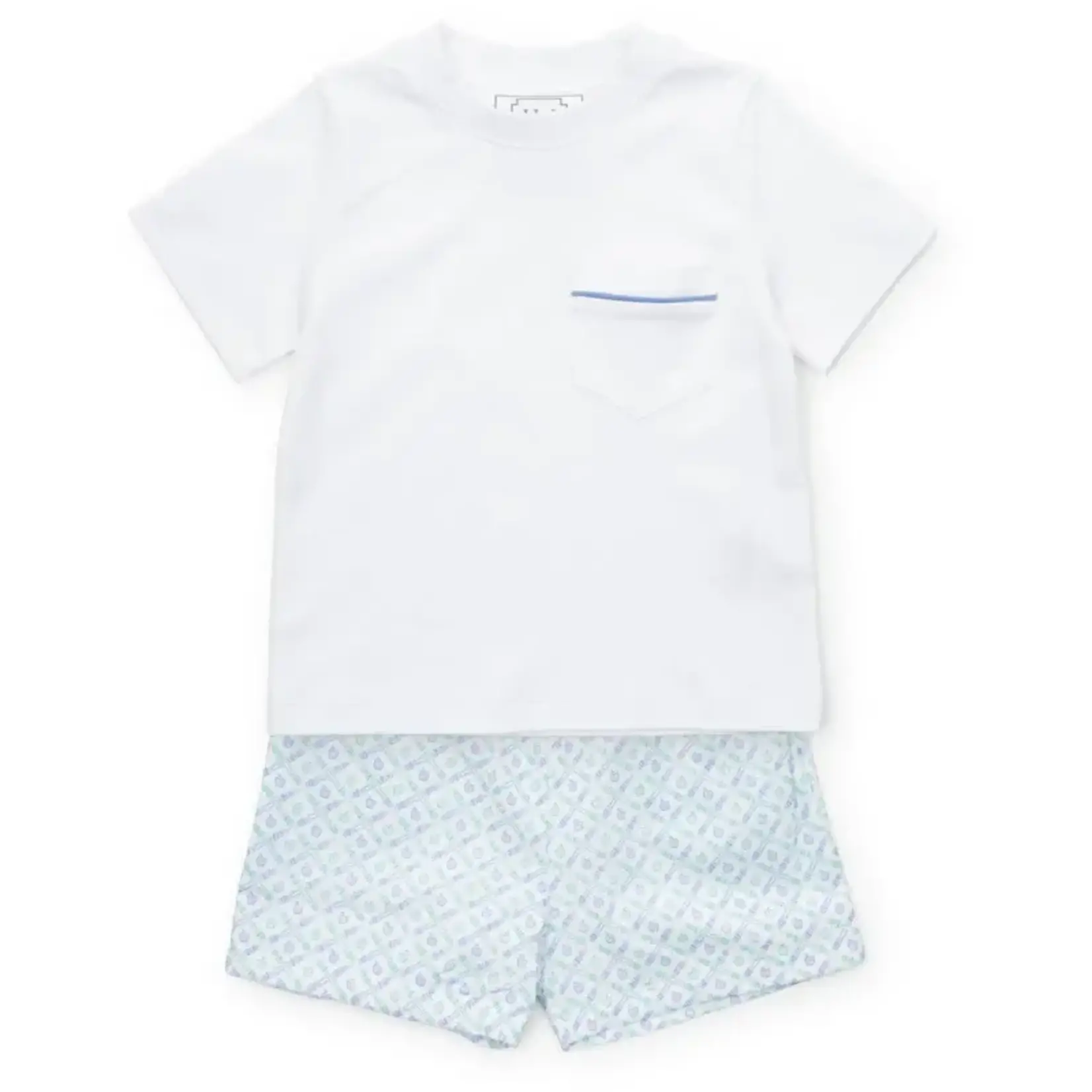Lila + Hayes Blue School Plaid Hudson Set