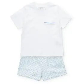 Lila + Hayes Blue School Plaid Hudson Set