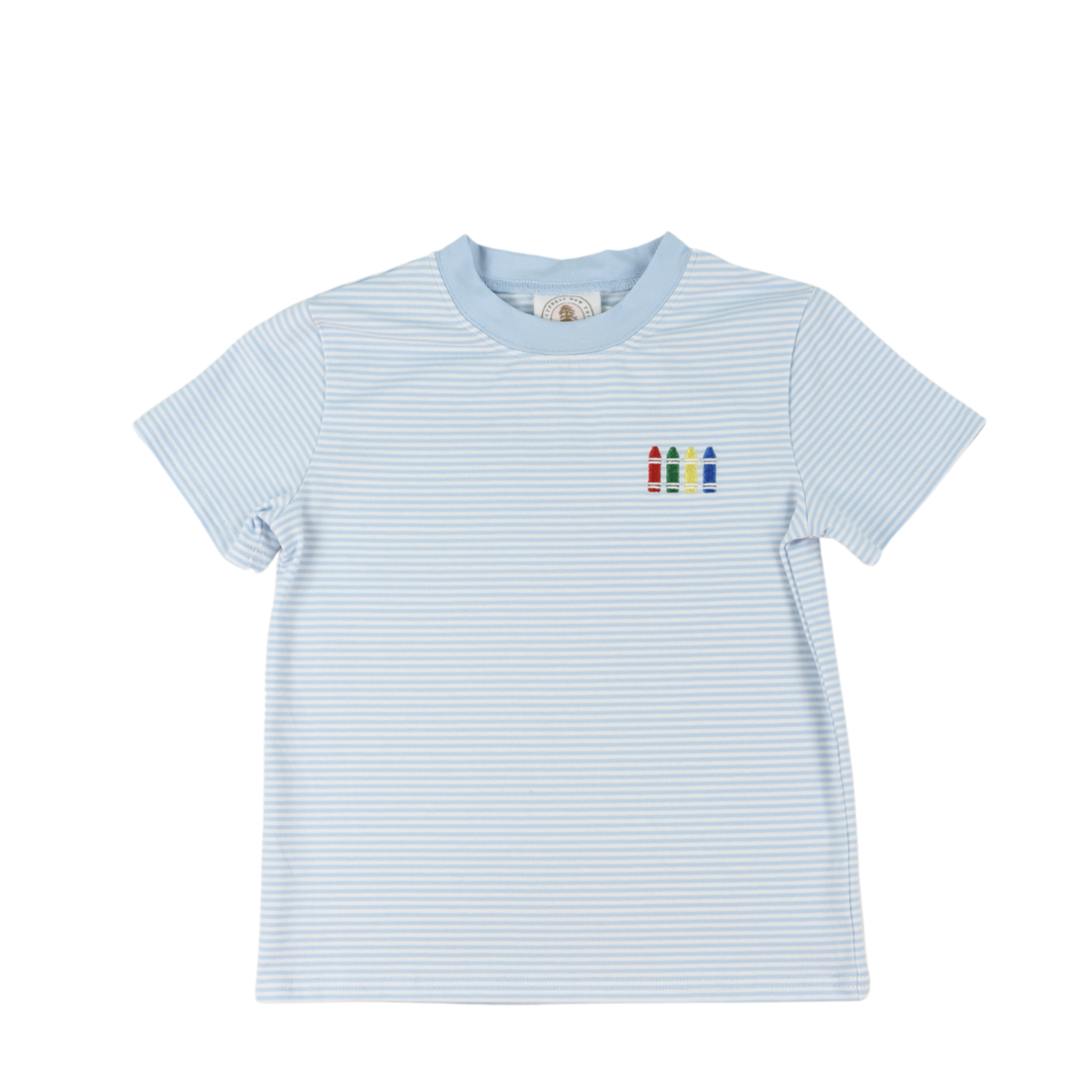 Cypress Row Blue Strip Color My World Tee