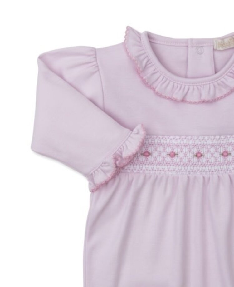 Kissy Kissy Smocked Ruffle Collar Footie