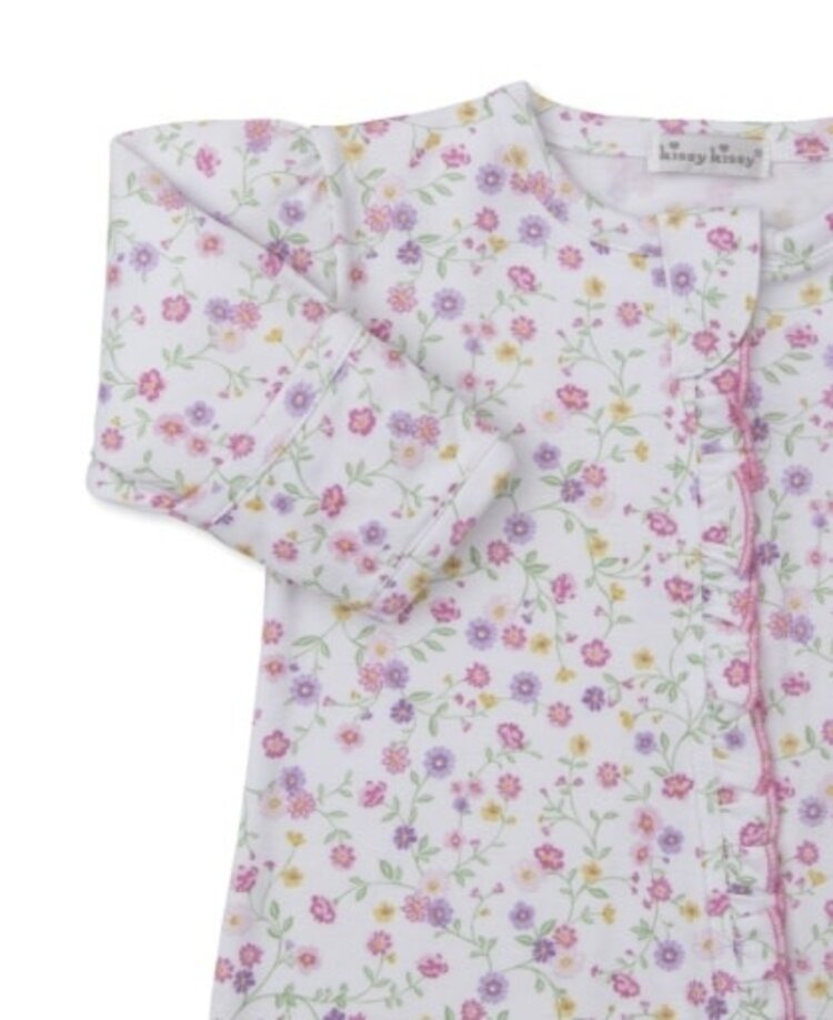 Kissy Kissy footie w/ zip prt