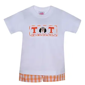Remember Nguyen Smocked Hound Dog Short Set