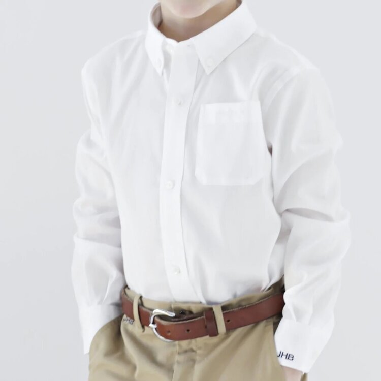 Brown Bowen Wentworth White Button Down