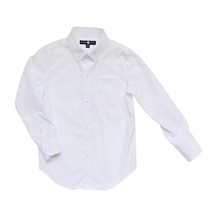 Brown Bowen Wentworth White Button Down