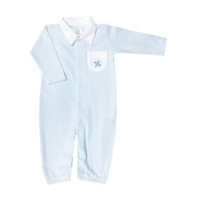 Baby Threads LT Blue Airplane Conv Gown