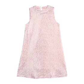 Bisby Pink Crinkle Stars Swing Dress