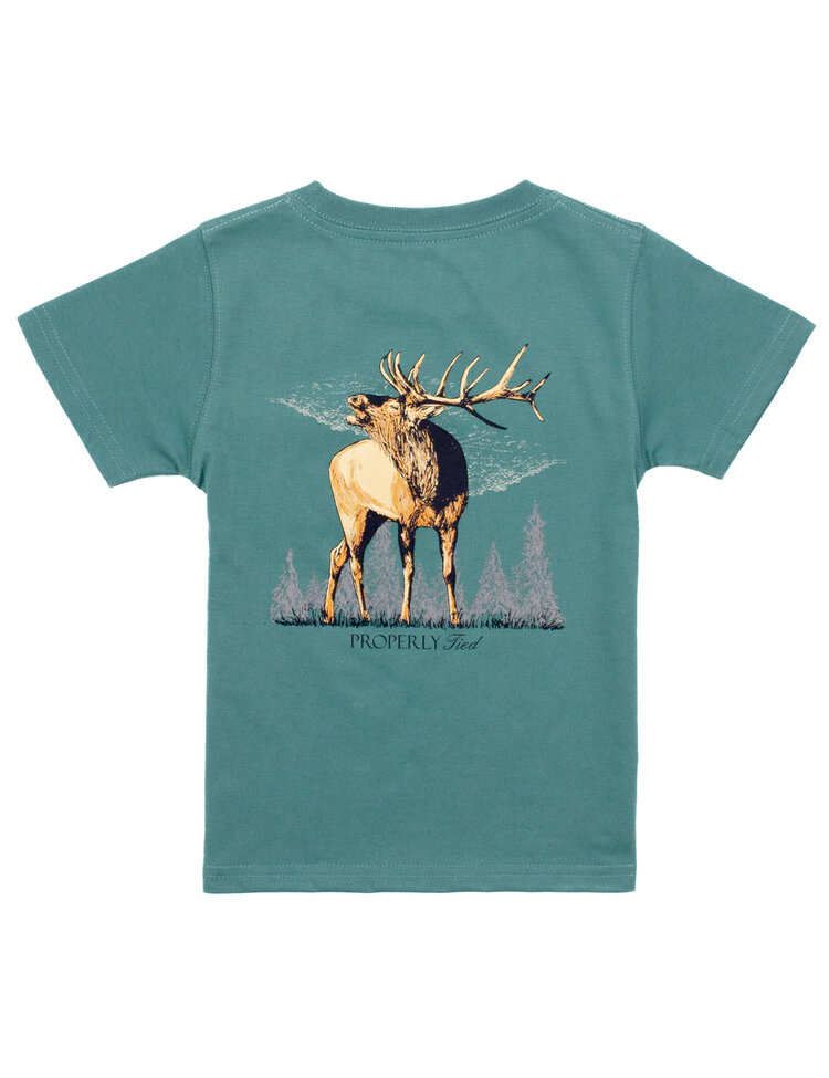 Properly Tied Elk SS Marine Green Shirt