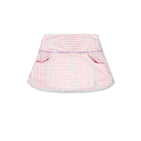 Set Fashions Pink Check Tiffany Scallop Skort