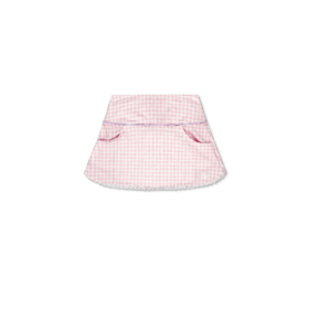 Set Athleisure Pink Check Tiffany Scallop Skort