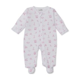 Kissy Kissy footie w/ zip prt