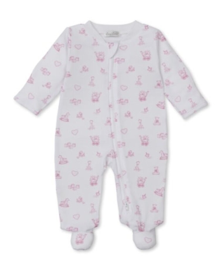 Kissy Kissy footie w/ zip prt