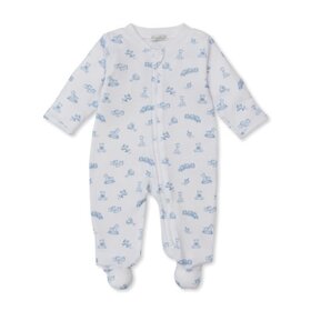 Kissy Kissy Vintage Toy Blue Zip Footie