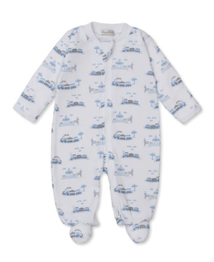 Kissy Kissy footie w/ zip prt