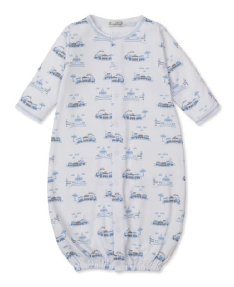 Kissy Kissy Blue Railroad Conv Gown