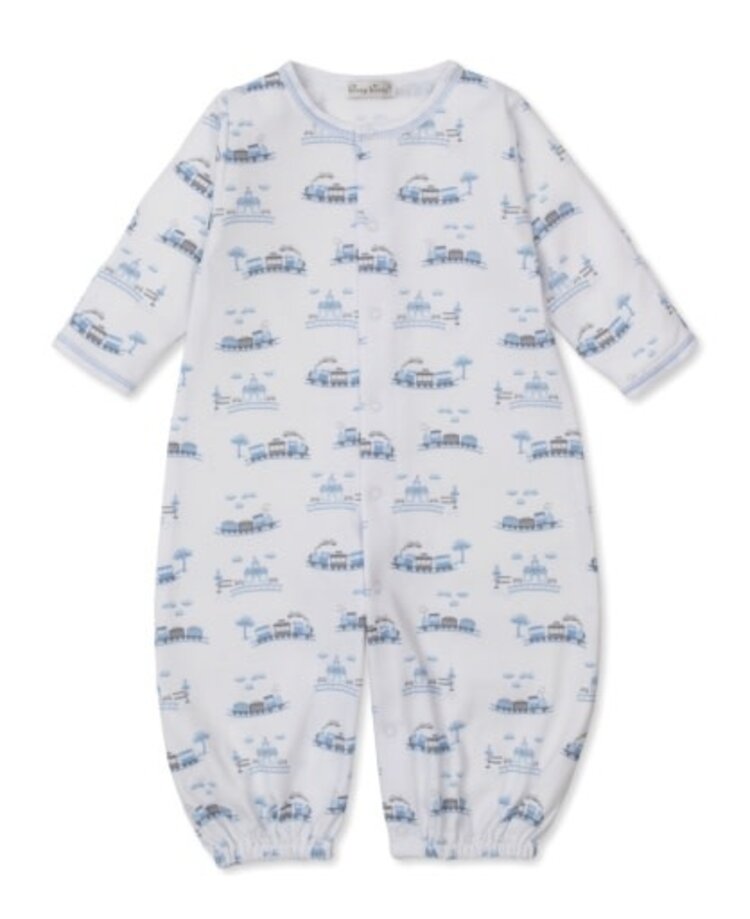 Kissy Kissy Blue Railroad Conv Gown