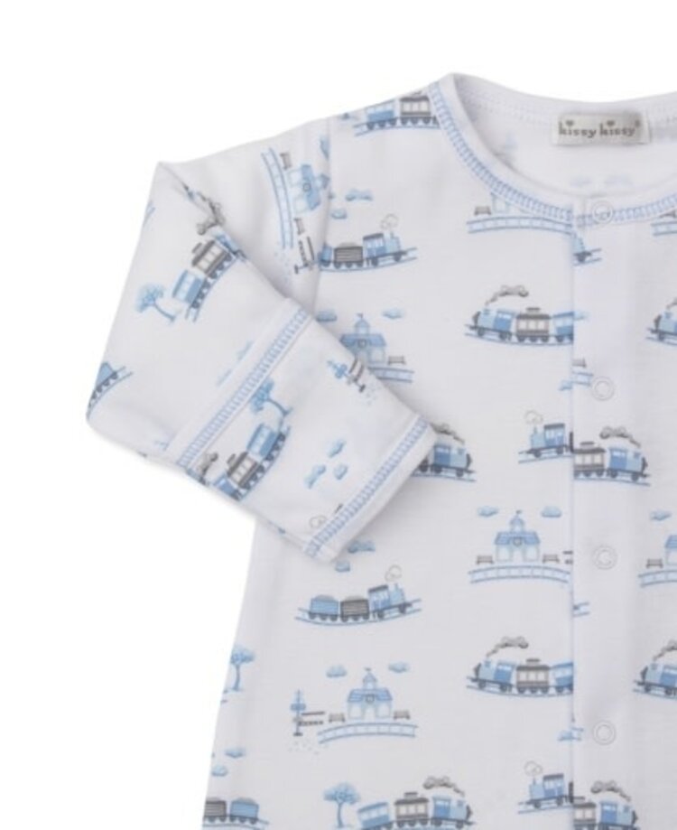 Kissy Kissy Blue Railroad Conv Gown