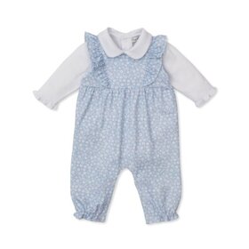 Kissy Kissy Blue Fall In Blue Overall Set