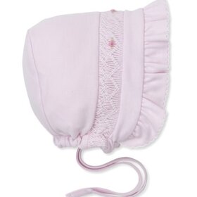 Kissy Kissy Smocked Floral Bonnet