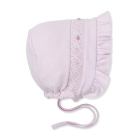 Kissy Kissy Smocked Floral Bonnet