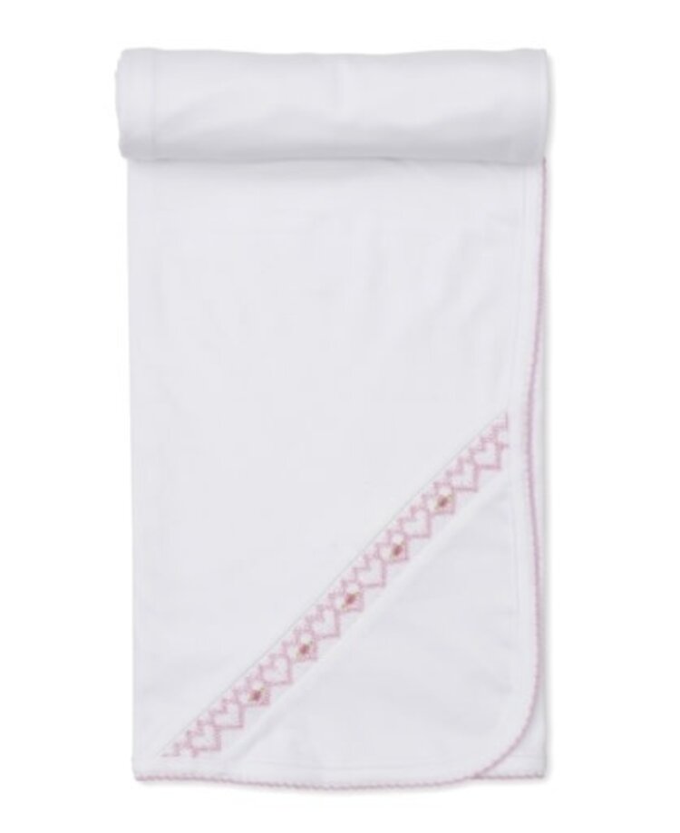 Kissy Kissy Smocked Floral Blanket