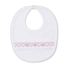 Kissy Kissy Smocked Floral Bib