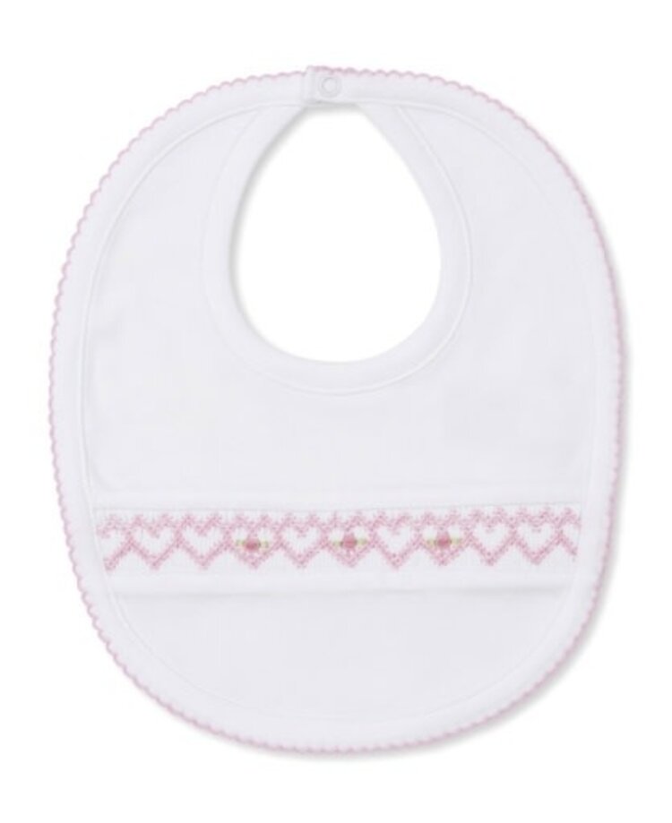 Kissy Kissy Smocked Floral Bib