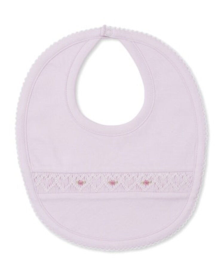 Kissy Kissy Smocked Floral Bib