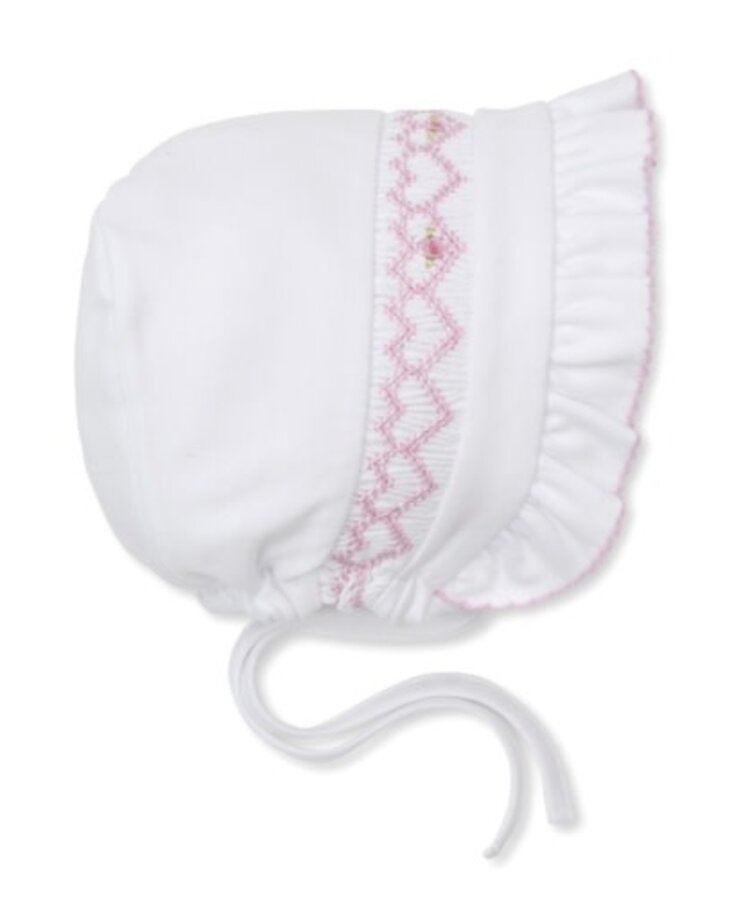 Kissy Kissy Smocked Floral Bonnet