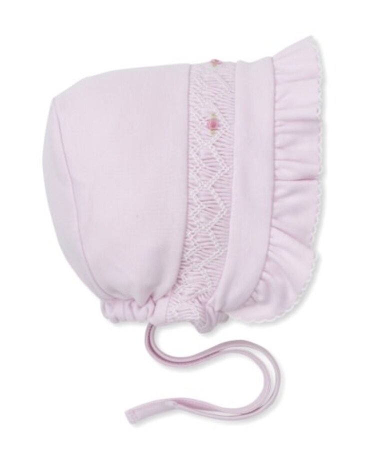 Kissy Kissy Smocked Floral Bonnet