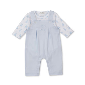 Kissy Kissy Blue Teddy Bear Time Overall Set