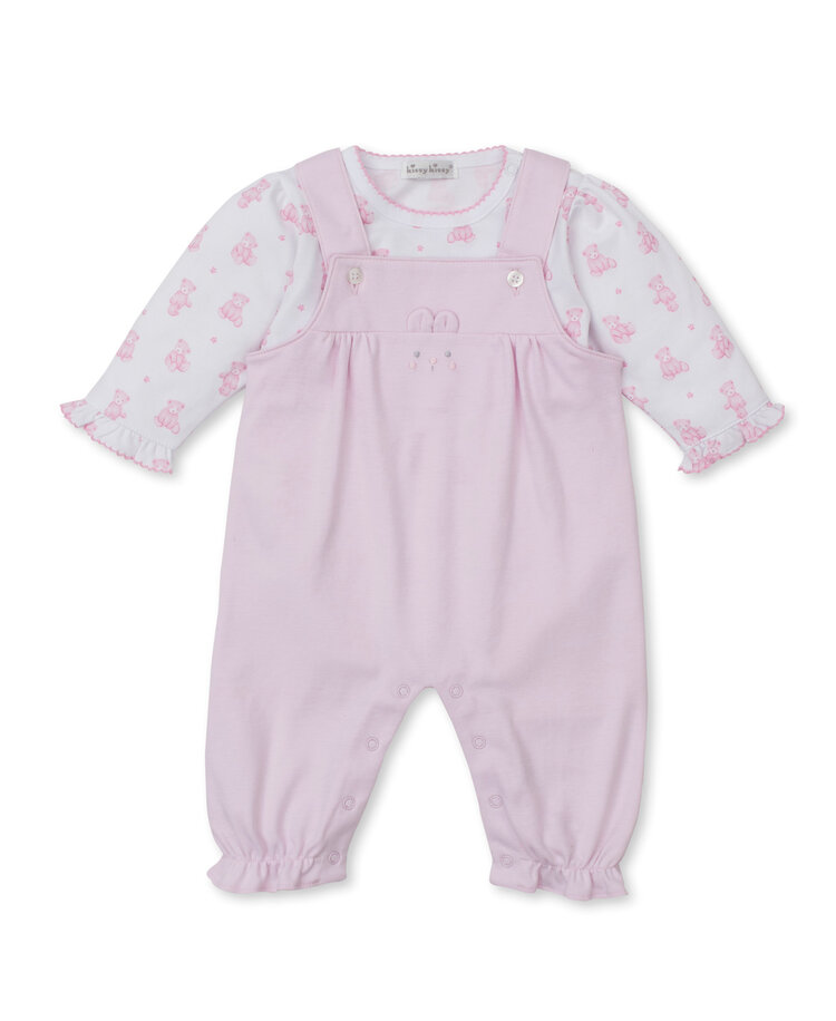 Kissy Kissy Pink Teddy Bear Time Overall Set