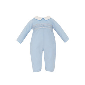 Petit Bebe Blue Cord Thomas Long Romper