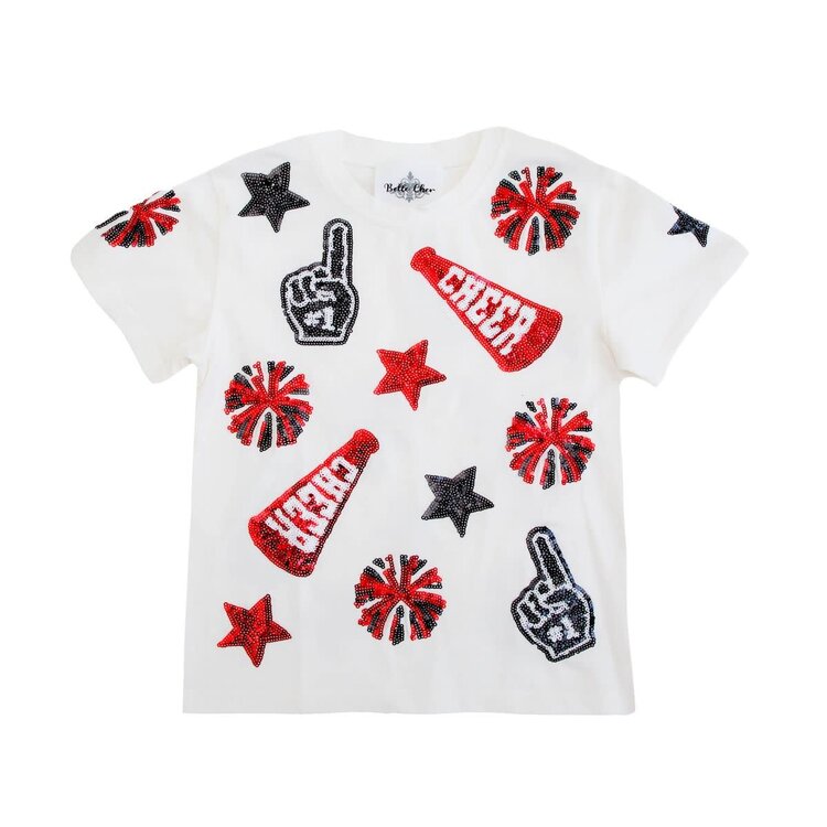 Belle Cher Sequin Cheer Shirt