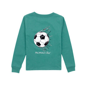 Properly Tied Teal Goal LS Tee
