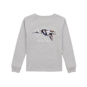 Properly Tied Ice Grey Pintails LS Tee