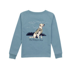 Properly Tied Steel Blue Good Boy LS Tee