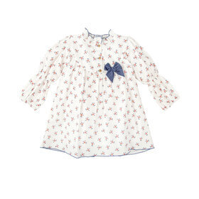 Babidu Pink Floral W/Bow Dress